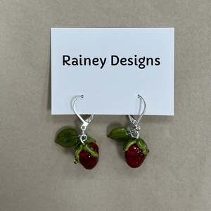 Strawberry Drop Earrings