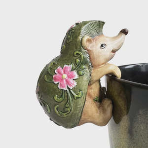 Novelty: Flower Power Hanging Hedgehog