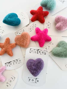 Novelty: Felt Heart Magnets