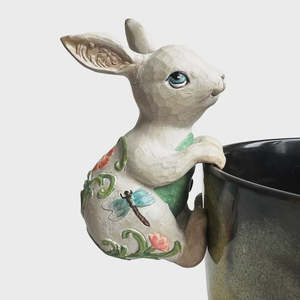 Novelty: Flower Power Hanging Rabbit