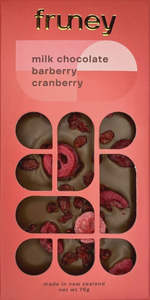 Barberry and Cranberry Milk Chocolate Bar