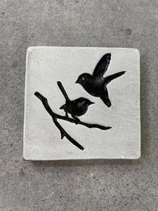 The Monster Company: Black Birds Square Tile
