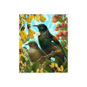 100 New Zealand: Botanical Tui Lens Cloth