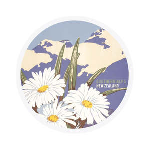 Southern Alps Tourist Ceramic Coaster