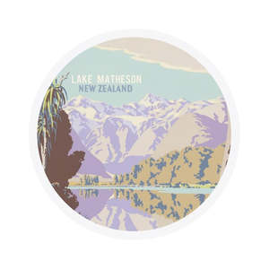 Kitchen: Lake Matheson Tourist Ceramic Coaster