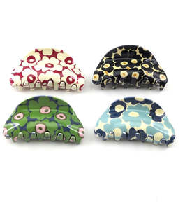 Flower Print Hair Clips - Tiger Tree