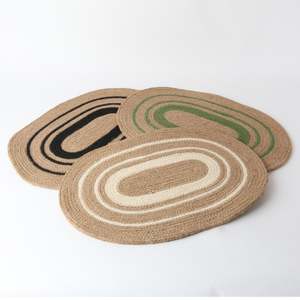 Gifts Under 20: Jute Oval Placemat - White