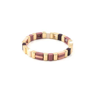 Tiger Tree: Clay Candy Crush Tile Bracelet