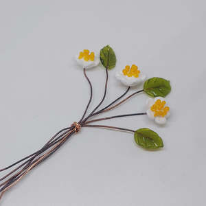 Rainey Design: Mini Glass Strawberry Flowers