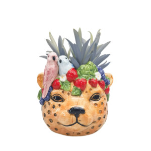 Vases Planters And Pots: Jungle Cheetah Planter