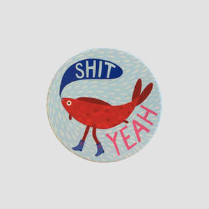 Kitchen: Studio Soph Ceramic Coaster - Sh*t Yeah