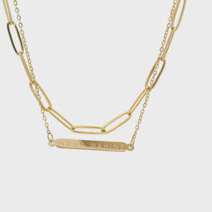 Little Taonga: Mana Wahine Double Chain Necklace