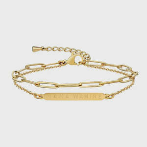 Little Taonga: Mana Wahine Double Chain Bracelet