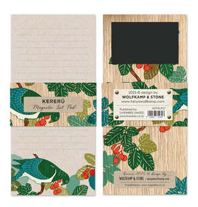 Tanya Wolfkamp Magnetic Notepad - Kereru