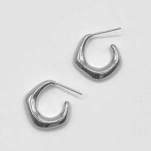 Silver Geo Earrings