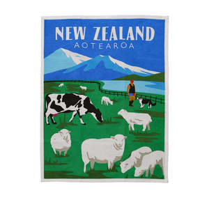 NZ Farming Tea Towel