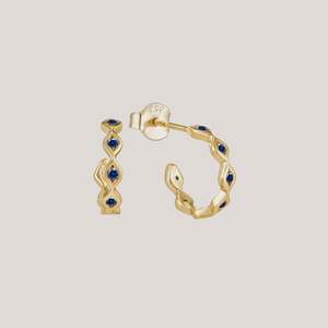 Cloud Nine Jewellery: Eye of Clarity Hoops - Gold