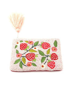 Tiger Tree: Strawberry Field Beaded Purse