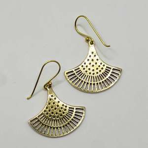 Some Jewellery: Brass Earrings 1