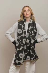 Black Tall Poppy Scarf