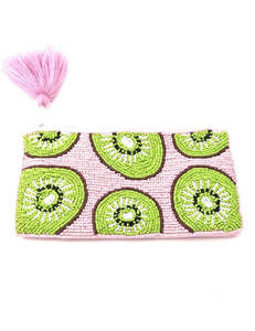 Kiwi Beaded Purse