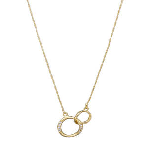 Gold Double Link Necklace