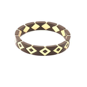 Tiger Tree: Chocolate Triangle Bracelet