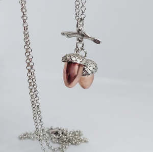 Rainey Design: Duo Copperhead Acorn Necklace