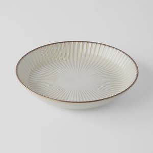 Kitchen: Sendan High Rim Plate - White
