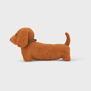 Brown Dachshund Doorstop