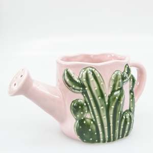 Cactus Watering Can Planter
