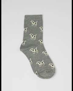 S  + G Socks - Grey Dogs