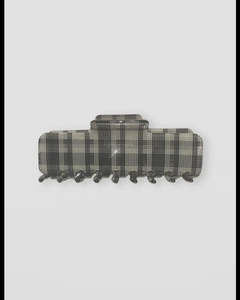Accessories: S + G Claw Clip - Tartan