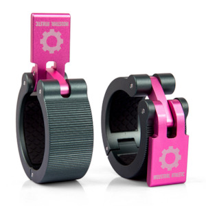 HD Barbell Collars Gunmetal/Pink