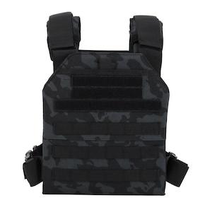 Weight Vests: Compact Tactical Vest - Black Camo
