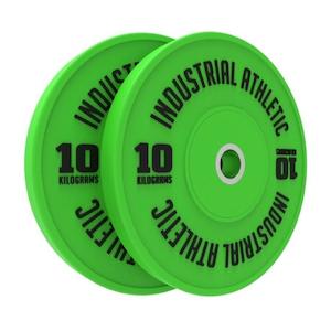 Hd Bumper Plates: 10kg HD Bumper Plates - Green/Pair