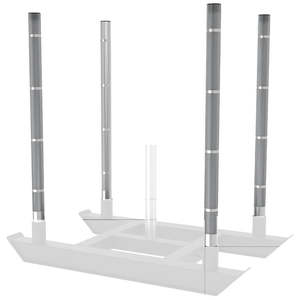 Sleds: 2 x Premium Alloy Pole only