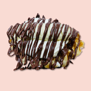 Banana Nutella Belgium Waffle
