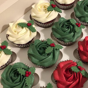 Christmas Cupcakes - 6 Pack Preorder