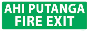 Products: Ahi Putanga Fire Exit - Industrial Signs