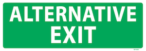 Alternative Exit - Industrial Signs