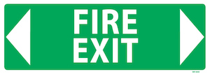 Fire Exit Arrow Both Ways - Industrial Signs