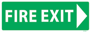 Products: Fire Exit Arrow Right - Industrial Signs