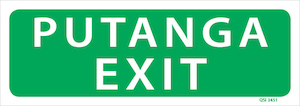 Putanga Exit - Industrial Signs