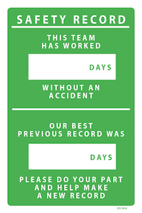 Safety Record Team - Industrial Signs