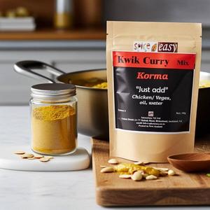 Products: Kwik Curry Korma Kit 15-Min Creamy almond Curry SpicenEasy NZ