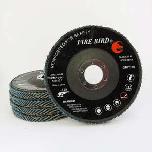 Abrasives Cutting And Grinding Discs: Fire Bird Zirconium Flap Disc 125 X 22 X 80P