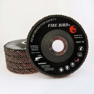 Abrasives Cutting And Grinding Discs: Fire Bird Ceramic Flap Disc 125 X 22 X 60P