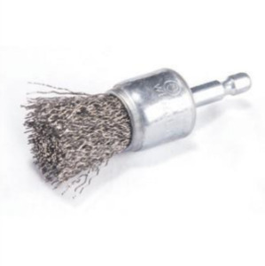 Fire Bird WIRE BRUSH HEX SHANK CUP TYPE CRIMPED 25 MM  STEEL