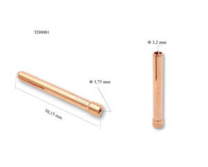 Fire Bird 3.2mm tig collet 10n25 2pk